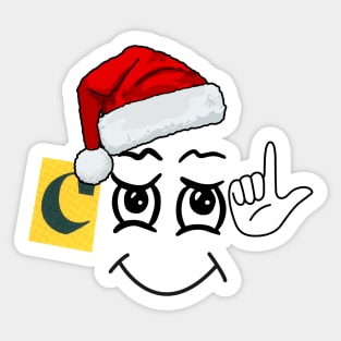 COOL SANTA FACE Sticker